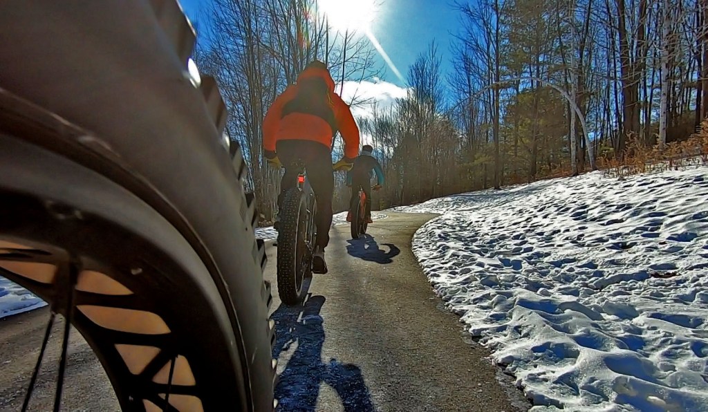 Riding Trillium trail to the southern hike