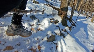 Stick caught between my legs