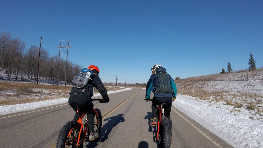 Riding back to transition