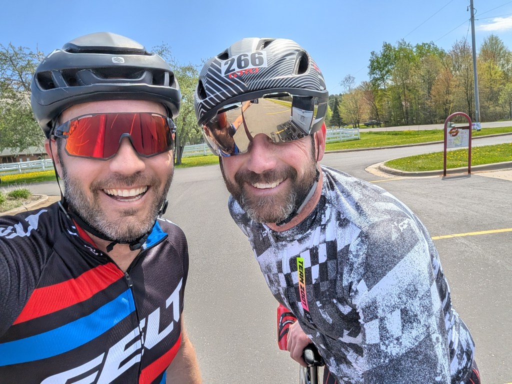 Post ride smiles with Ryan